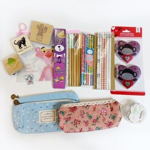 Snail Mail Pen Pal Crafting Planner Stationery Bundle Kawaii Rubber Stamp